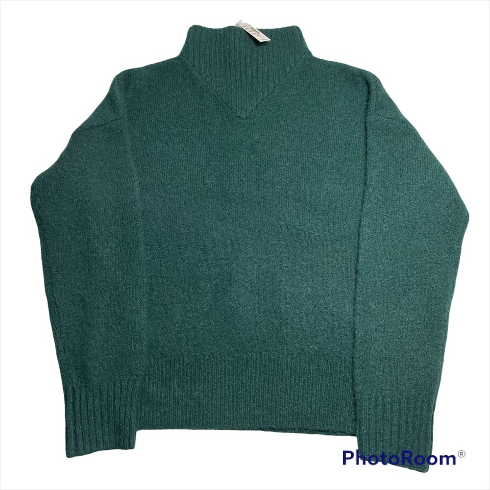 NWT Madewell hunter green wool blend sweater Size XXS